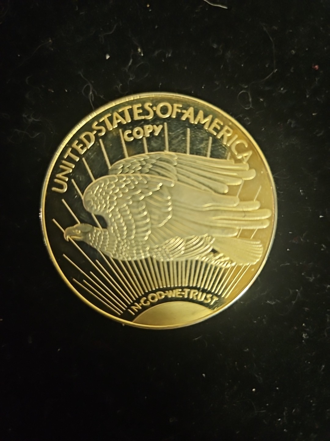 1933 Saint Gardens $20 24K Gold Clad Tribute Copy