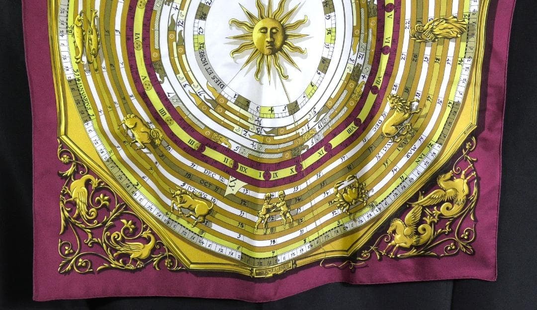 Hermes Large Scarf 90 Silk 100 D427