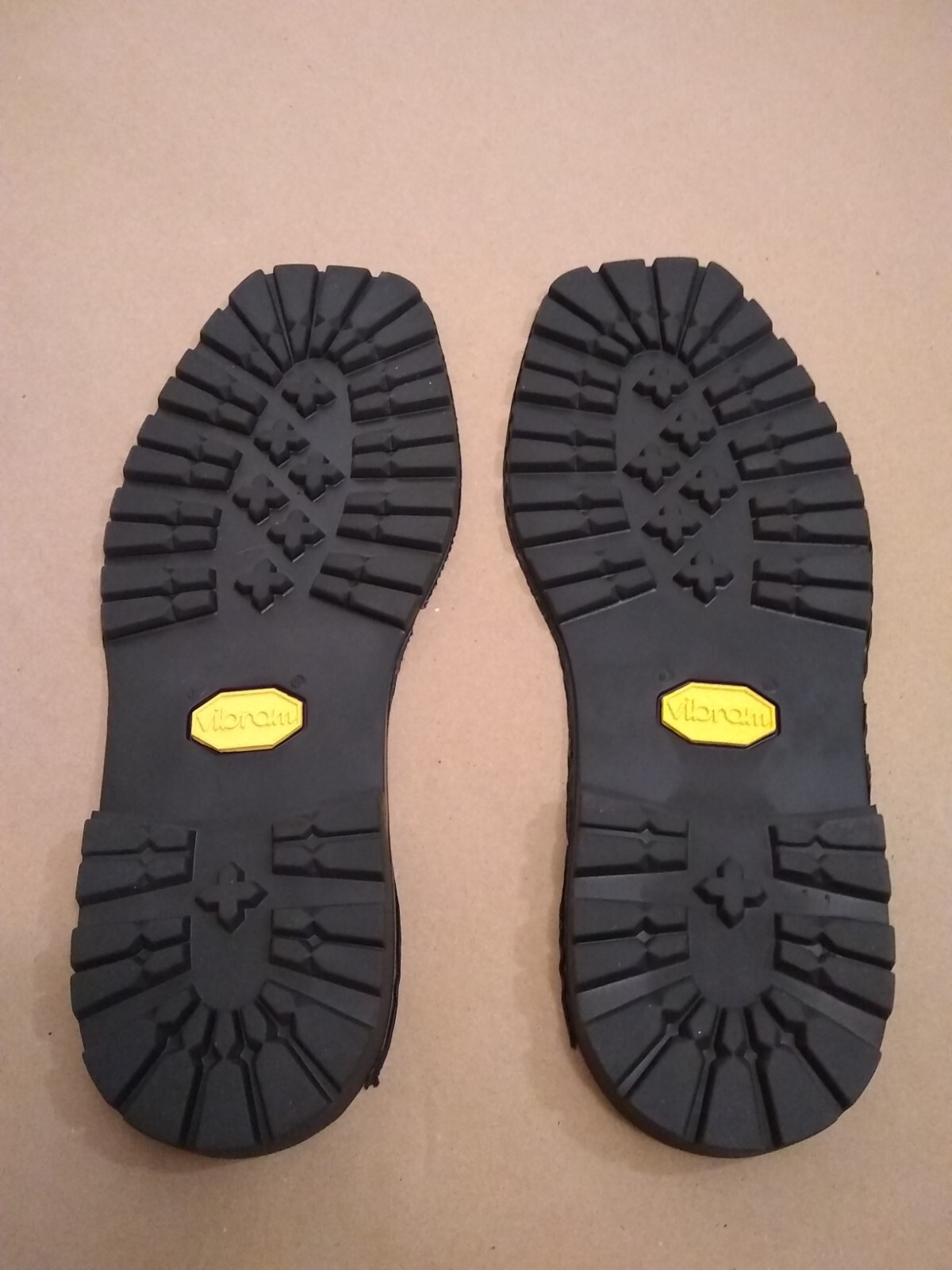 Vibram 1136 15 Iron Roccia Full Sole Black Yellow Label (All Sizes)