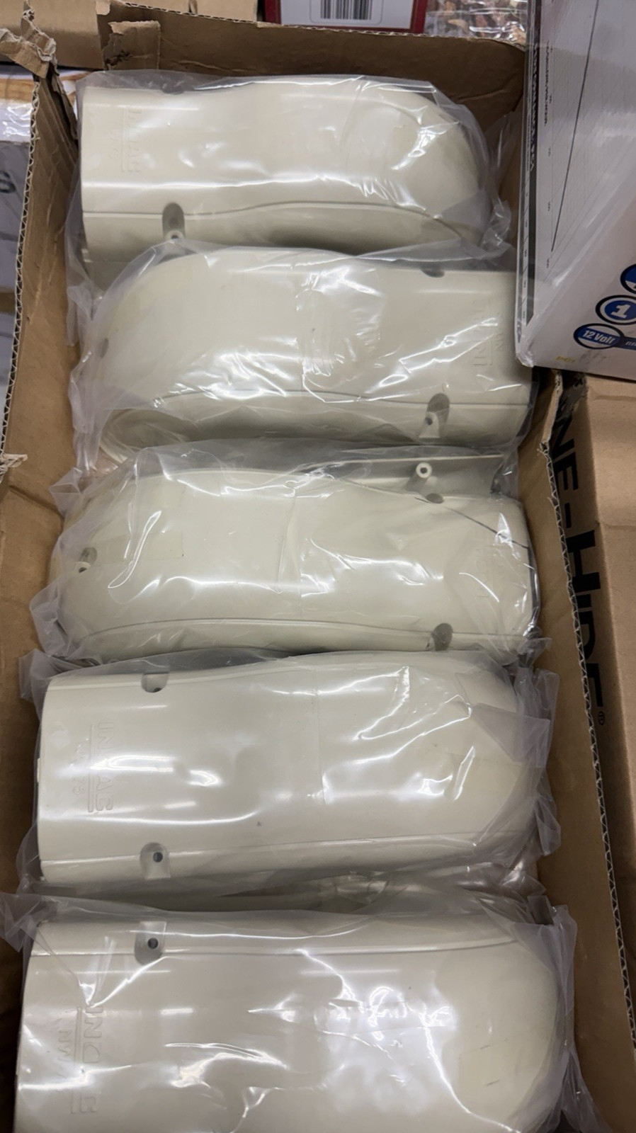 Lot of 5 Mitsubishi NW-75 Line-Hide Size 75 Wall Cover Inlets Line Set Ivory