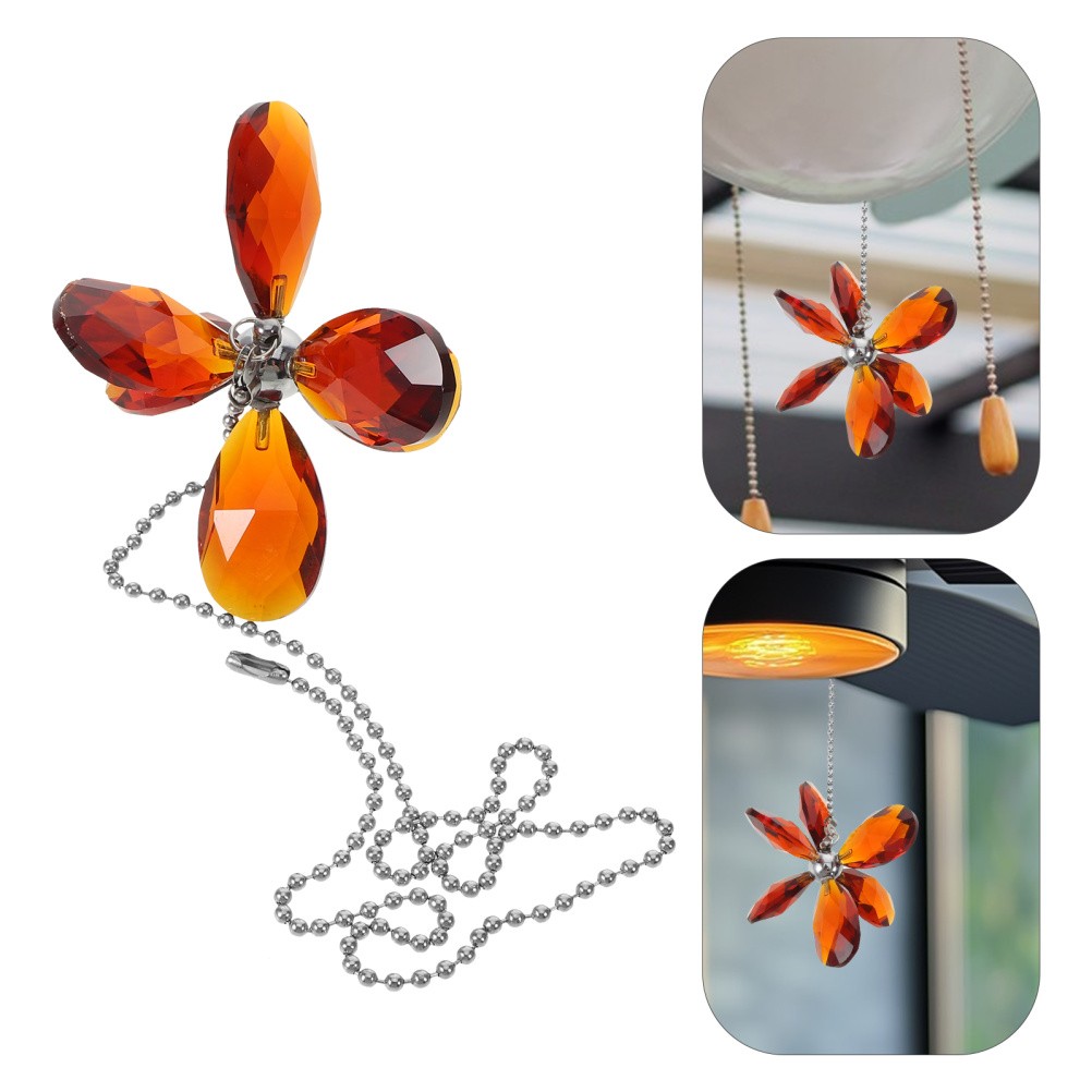 Crystal Chandelier Zipper Decorative Light Pull Chain Ceiling Fan Accessory