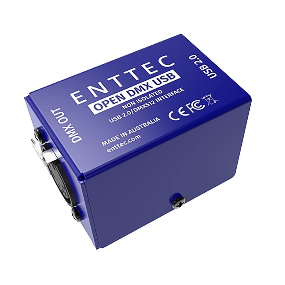 Enttec Open DMX USB 70303 Lighting Interface - Source/Hardware Only Blue