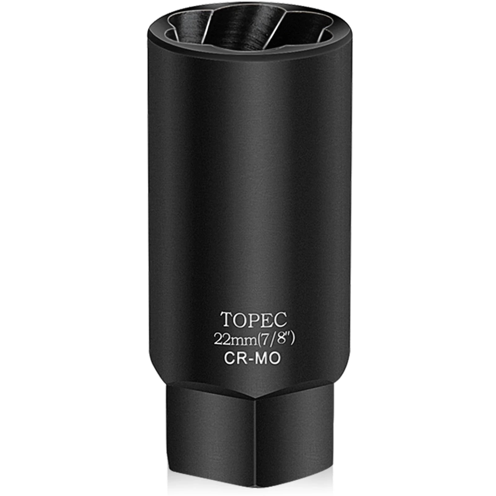 Topec 22MM Deep Lug Nut Extractor Socket - 1/2" Drive Stripped Bolt 22mm