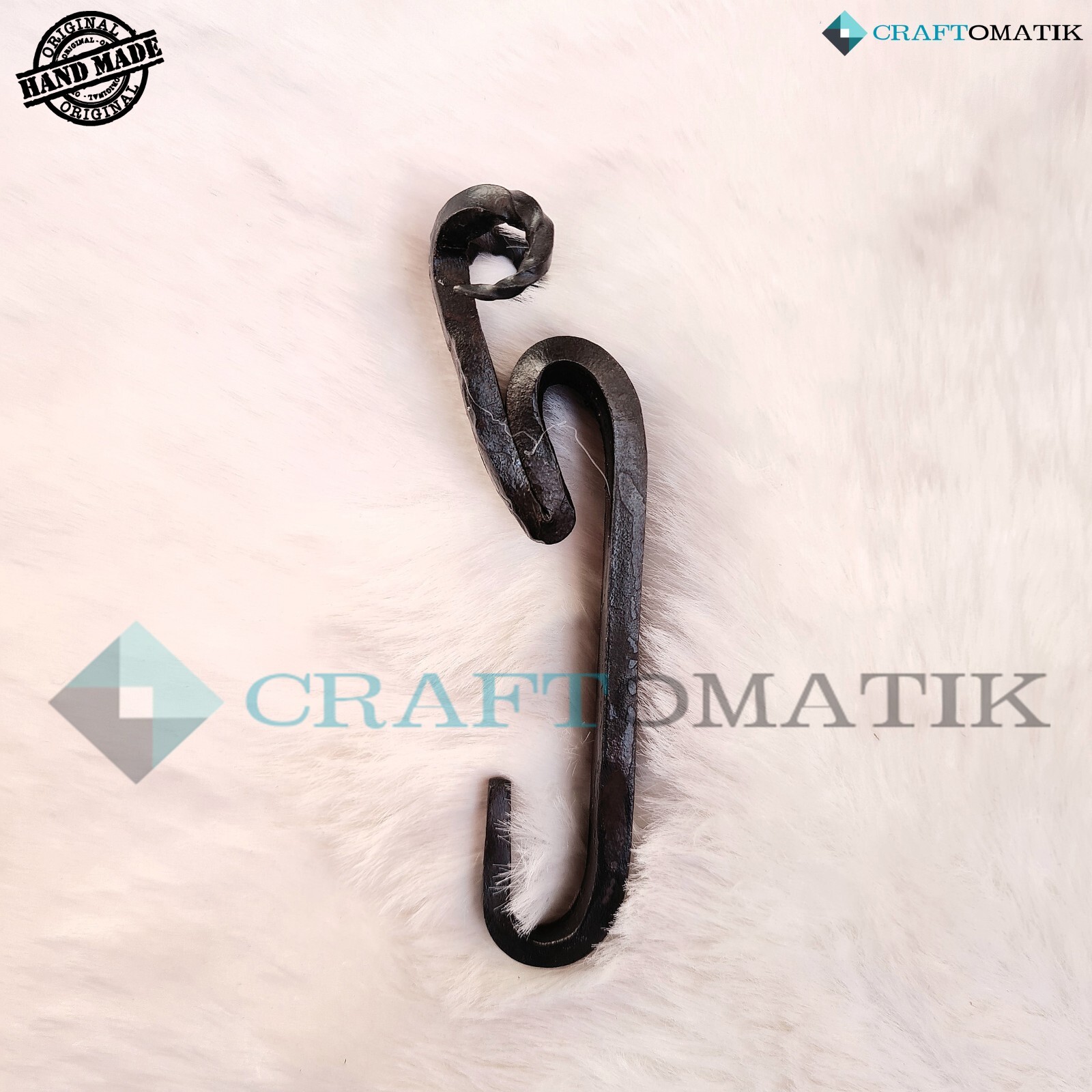 Widderkopf Wall Hook Handmade Wrought Iron Nostalgic Antique Hook
