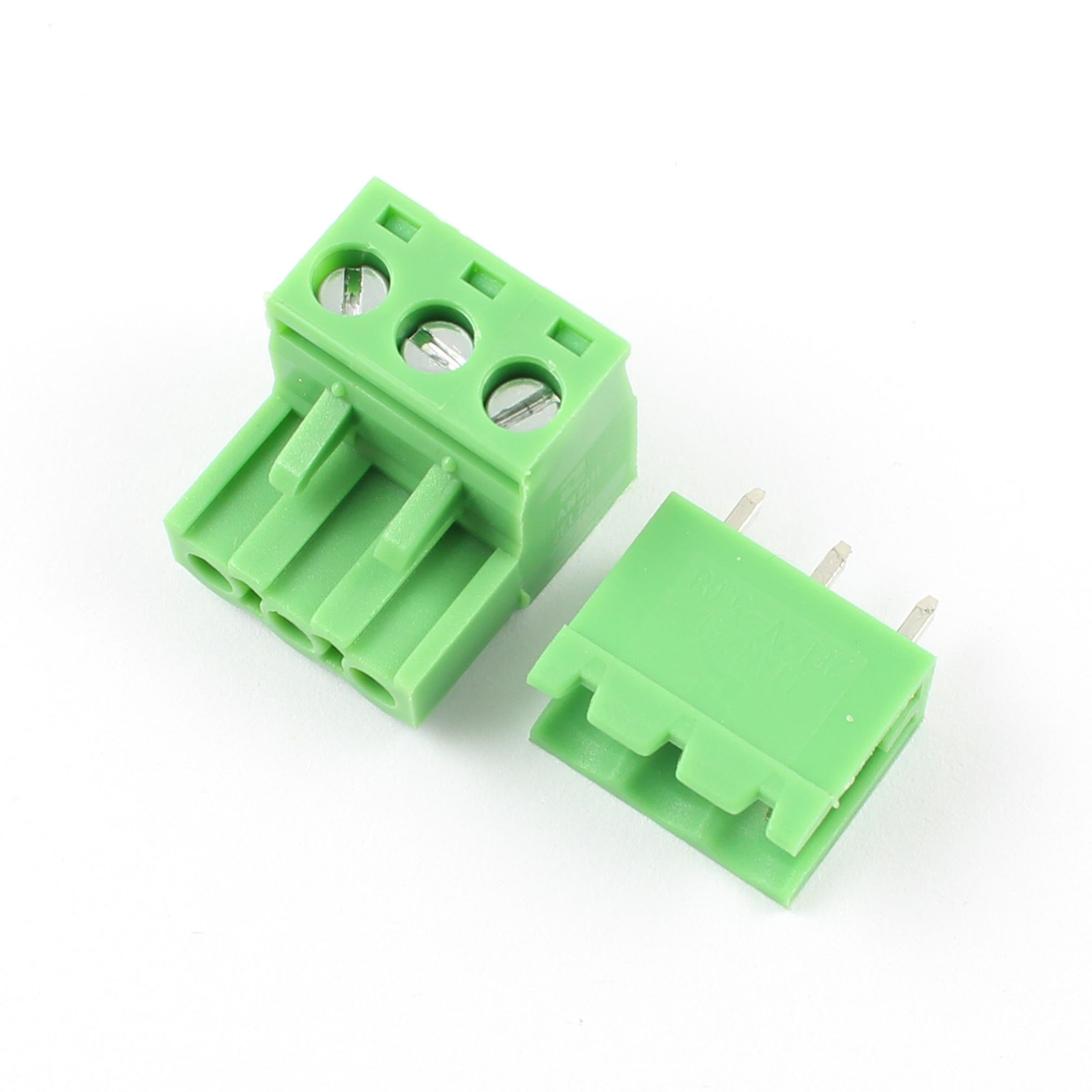 50Pcs 5.08mm Pitch 3 pin 3 way Screw Pluggable Terminal Block Plug Connector L
