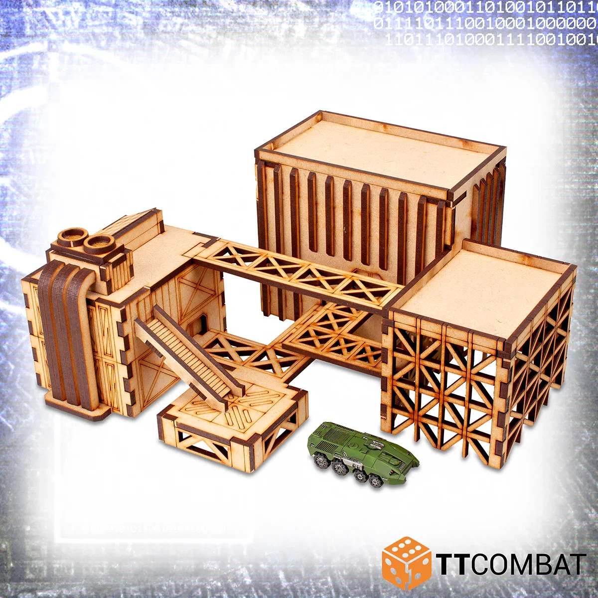 TTCombat TTSCW-SFX-064 Compound Alenko (Sci-Fi X) 10mm Terrain Kit Facility