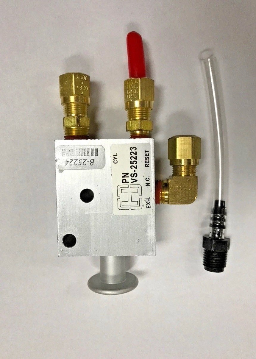HENDRICKSON VS-25224 3-WAY AUTO-RESET VALVE W/FITTINGS New Genuine