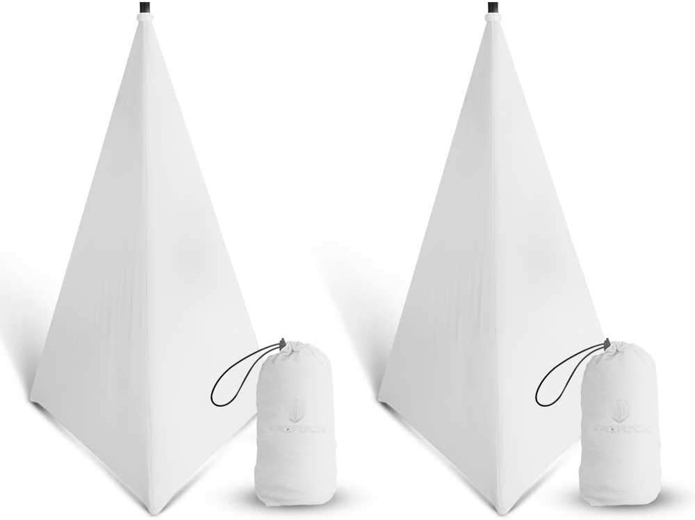 RK RECK Speaker Stand Cover Tripod Stand Skirt Skrim 360 Degree Cover White*2