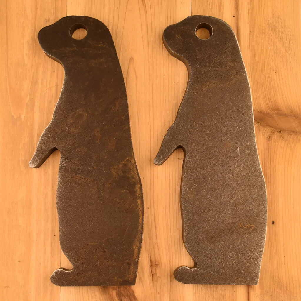 1/2" AR500 Steel Shooting Targets 4”x11” Prairie Dog SET OF TWO