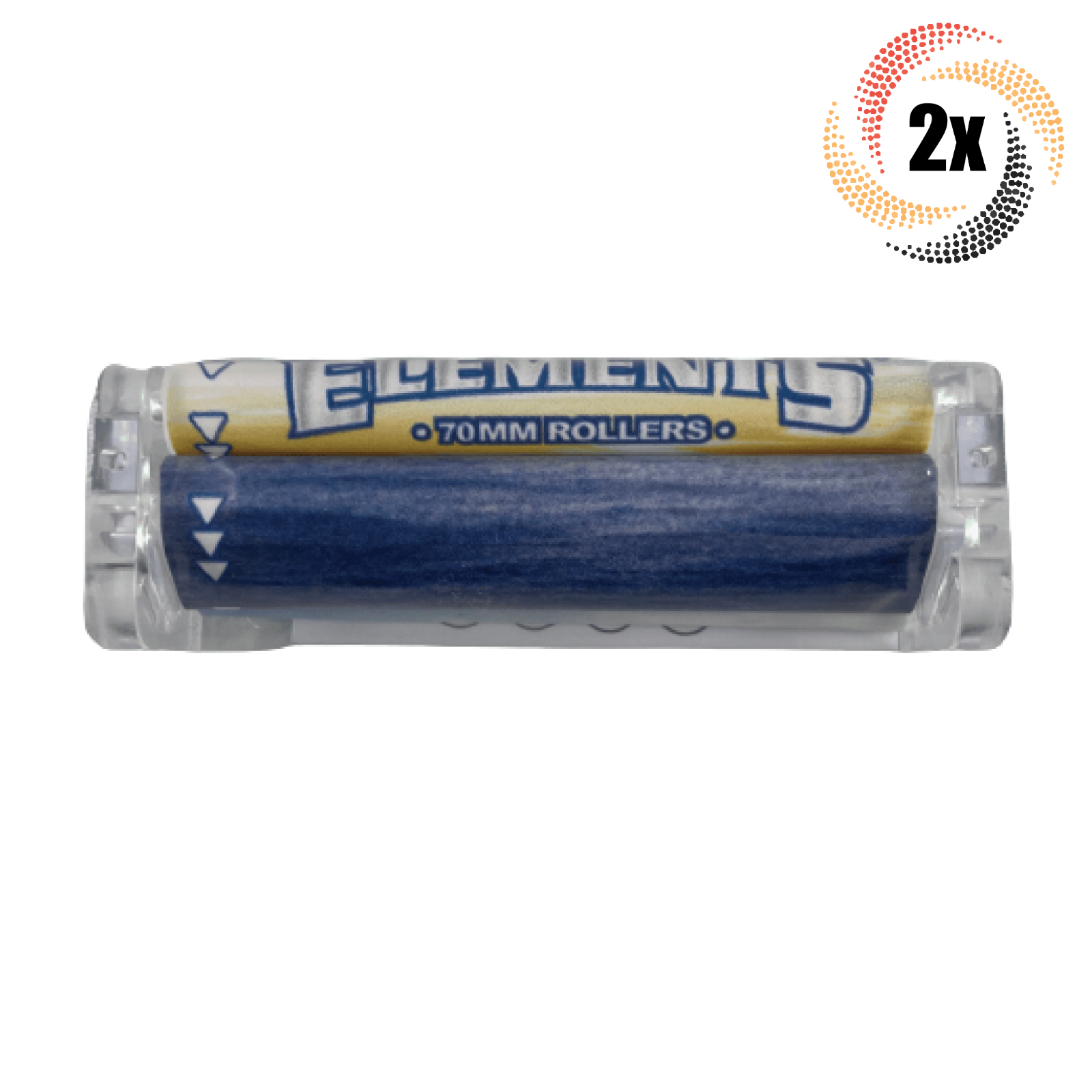 2x Rollers Elements Paper Roller Machine | 70MM | + 2 Free Rolling Tubes