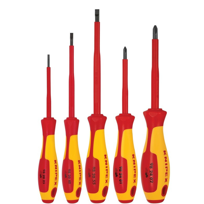 Knipex 9K 98 98 32 US 5 Pc Screwdriver Set, 1000V Insulated