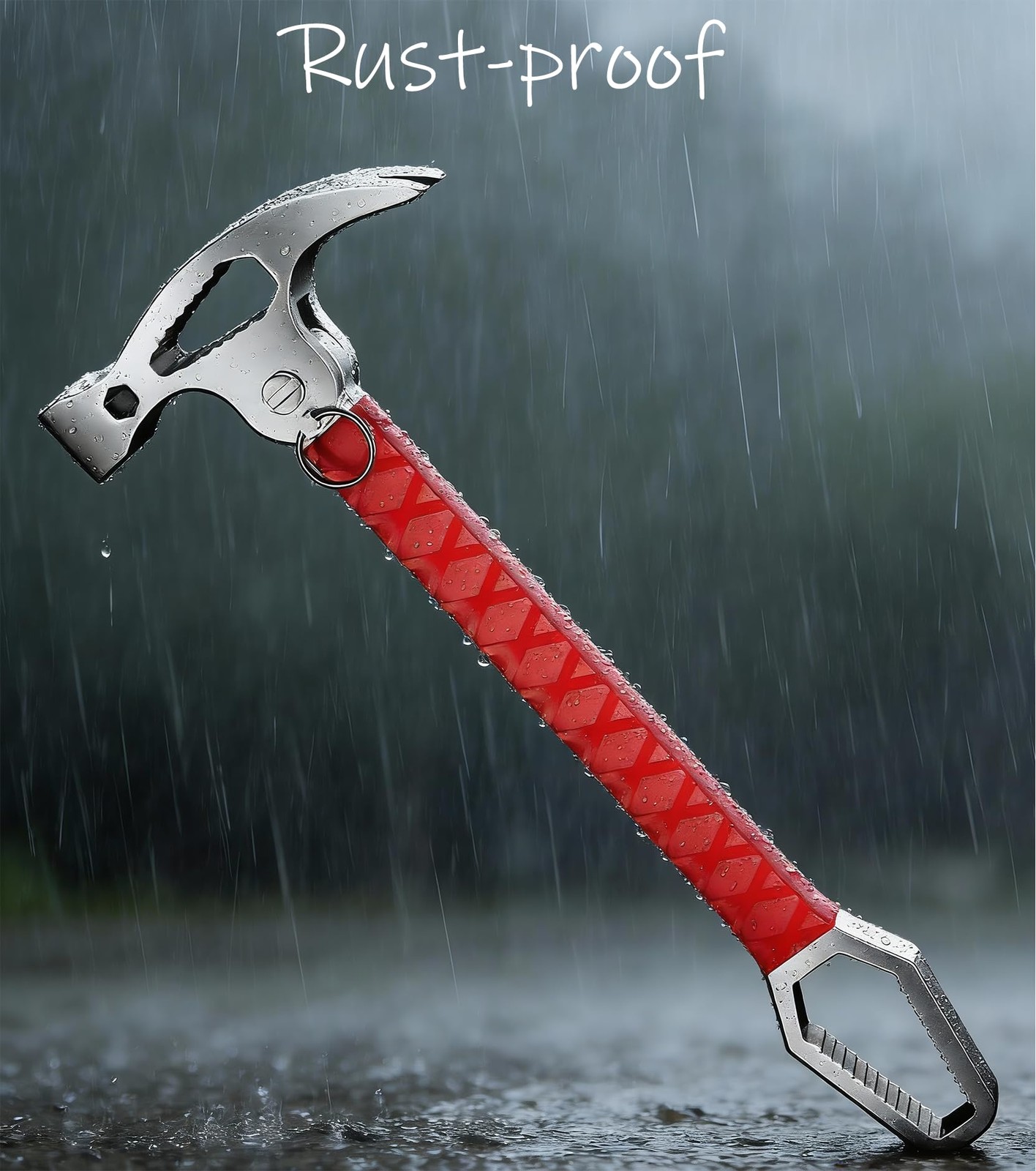 1.1 lb MultiFunction Claw Hammer Adjustable Head OnePiece RustProof Steel