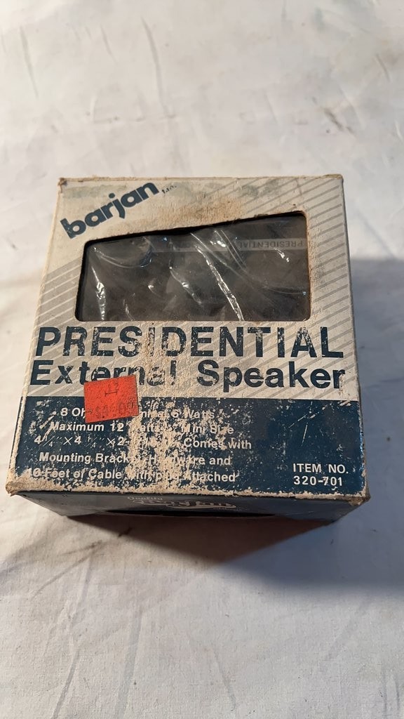 Barjan Presidential External Speaker in Original Box