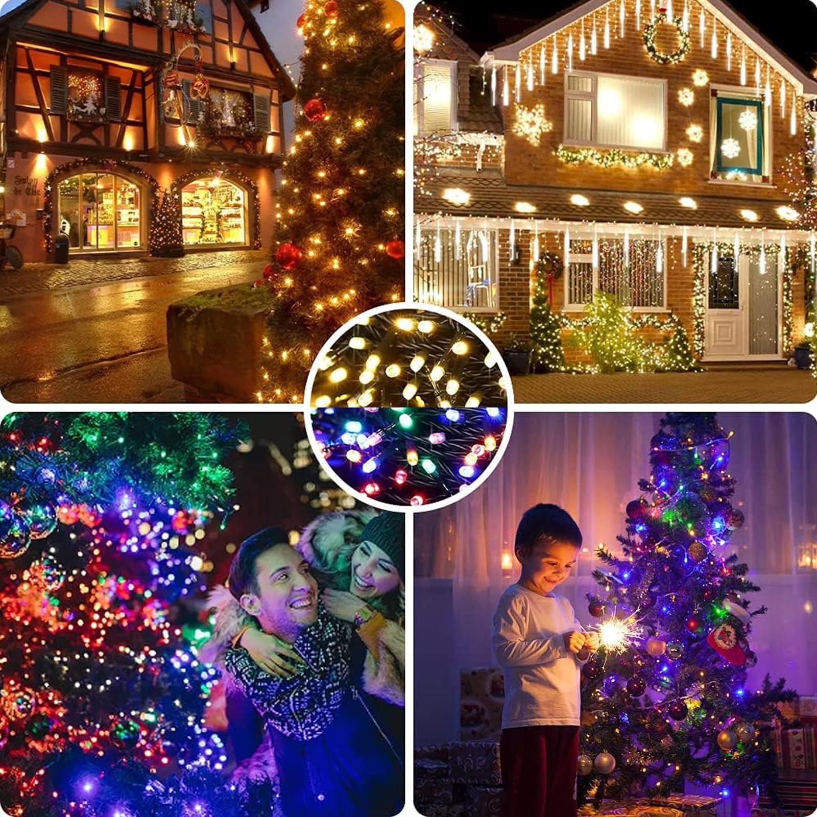 Dreicht Music Motion Sensor Color Changing Christmas String Multicolor