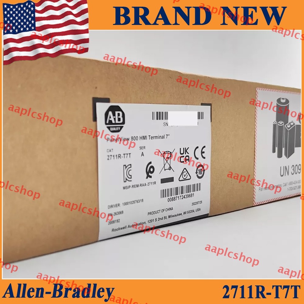 NEW PLC 2711R-T7T PANELVIEW 800 7-INCH HMI TERMINAL New AB 2711R T7T US