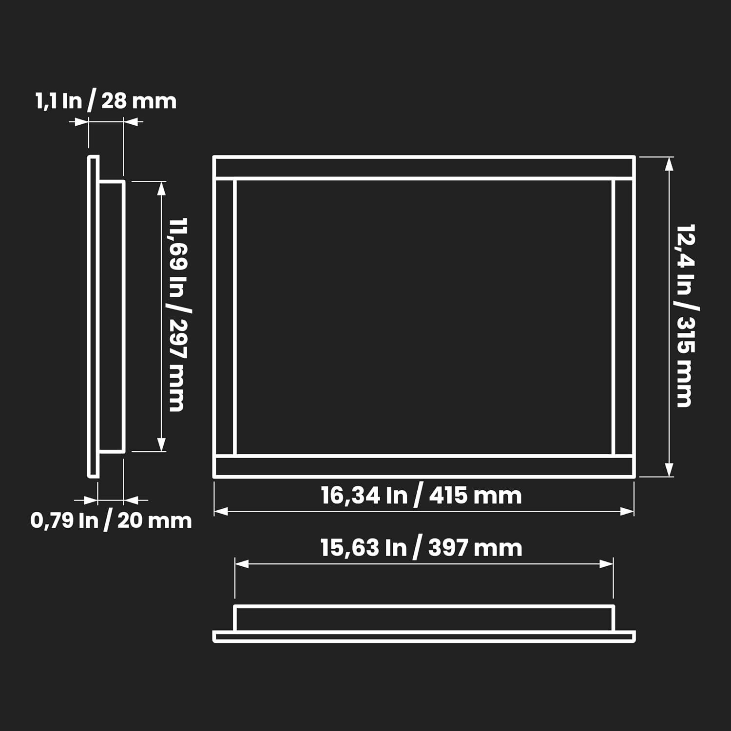 Modern White ABS Wall Panel - Hinged Access Door for Drywall