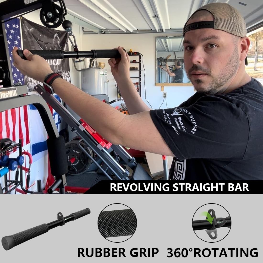 Cable Machine Attachment Set LAT Pulldown Accessories for Home Gym Weight