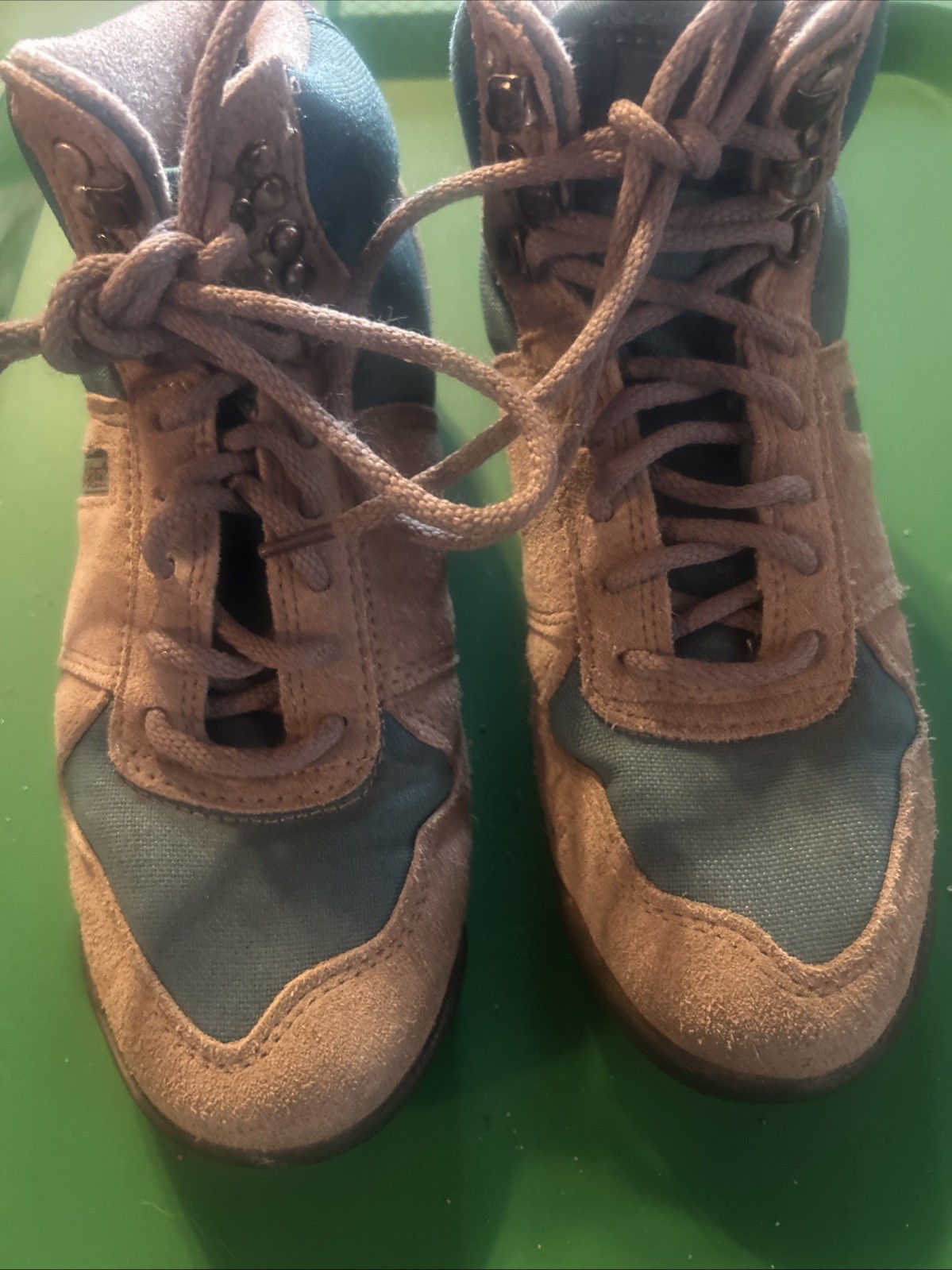 Lightly Worn L.L Bean Suede Canvas Hiking Boot Merrell Air Cushions Sz 6.5 EUC!