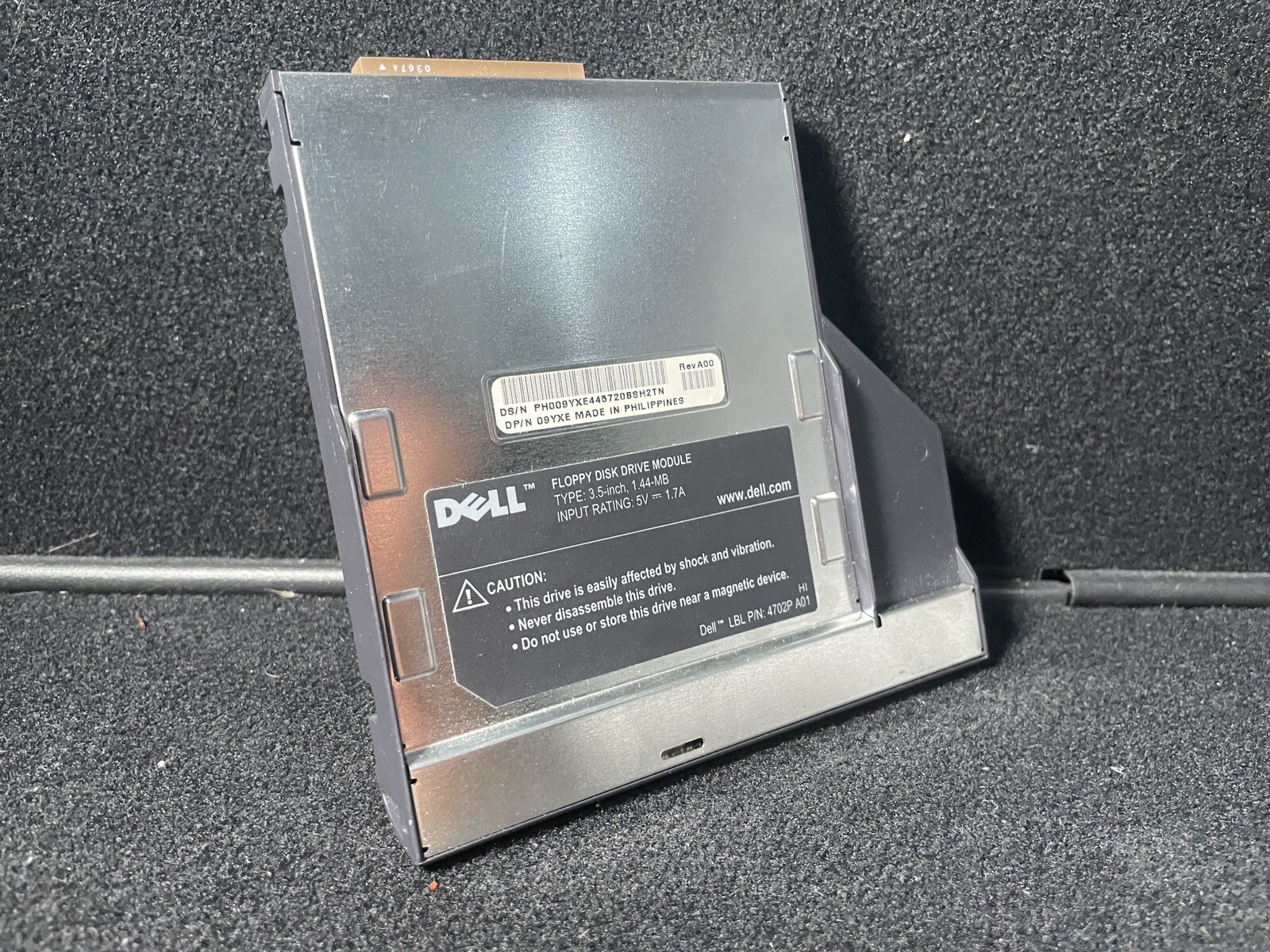 Dell Laptop Latitude Inspiron 3.5" Floppy Drive Disk Removable Module WITH CASE