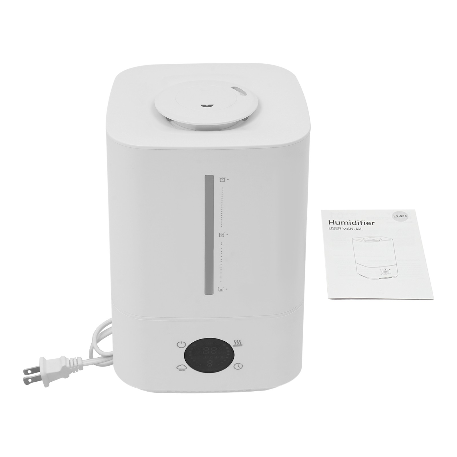 6L Hot & Cold Mist Humidifier Machine Tabletop Humidifier Touch Control 110-220V