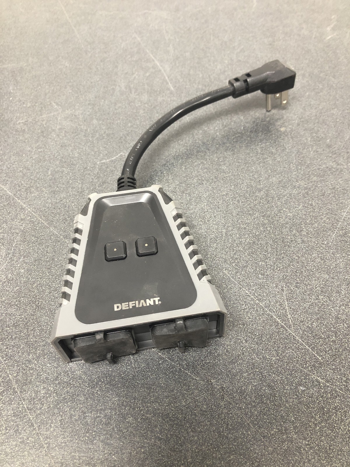 Defiant HPPA52CWB 15A 120V Smart Wi-Fi Bluetooth Outdoor Plug w/2 Outlets Hubspa