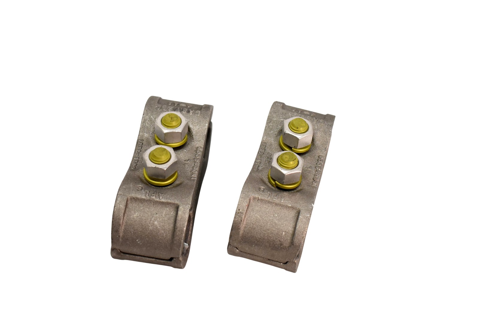 Lot Of 2 AFL CASV200 4-AA Aluminum Cable Clamps Natural Gray Spacer Hardware