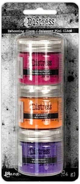 Tim Holtz Distress Embossing Glaze #5~Picked Rasberry, Wild Honey, Wilted Violet