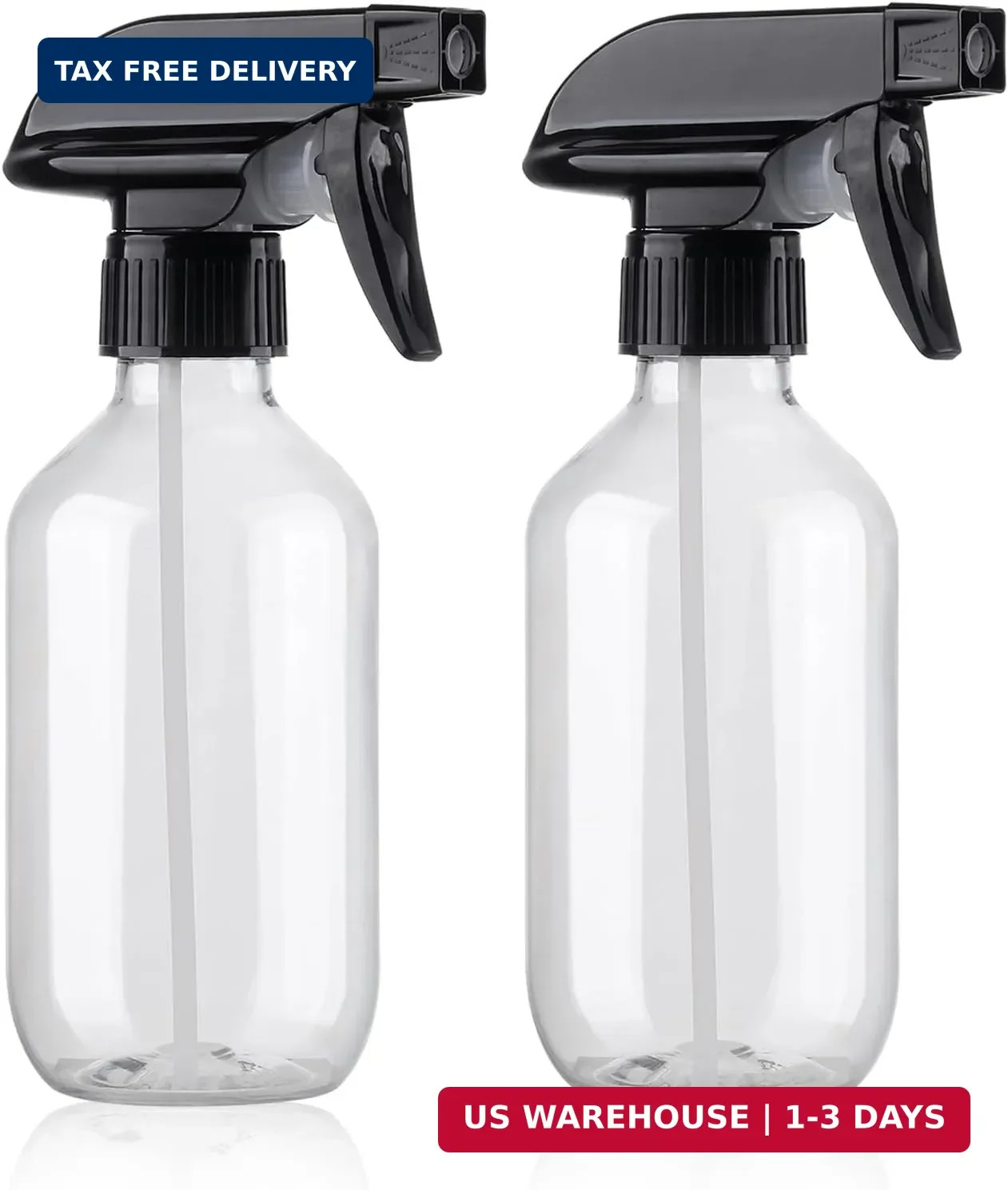 Teyssor Spray Bottles Water Spray Bottle 2 Packs- BPA Free -10 oz/300 ml Plastic