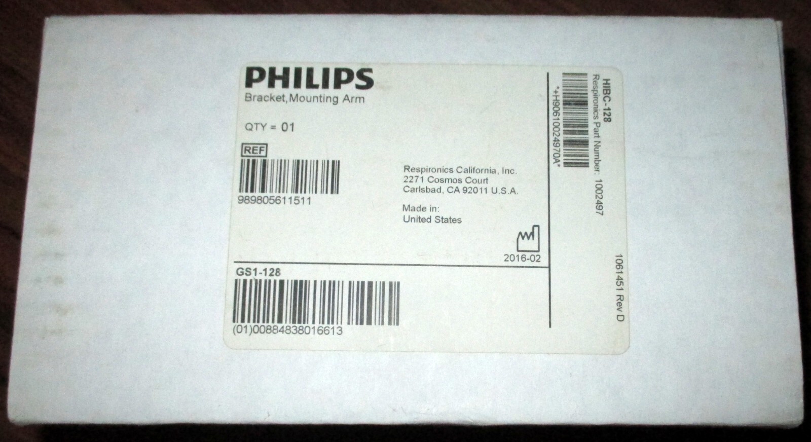Philips - Bracket,  Mounting Arm 1002497