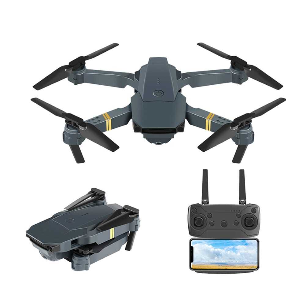 RC 4K Drone HD Wide Angle Camera Drones E58 WiFi Foldable Quadcopter 2 batteries