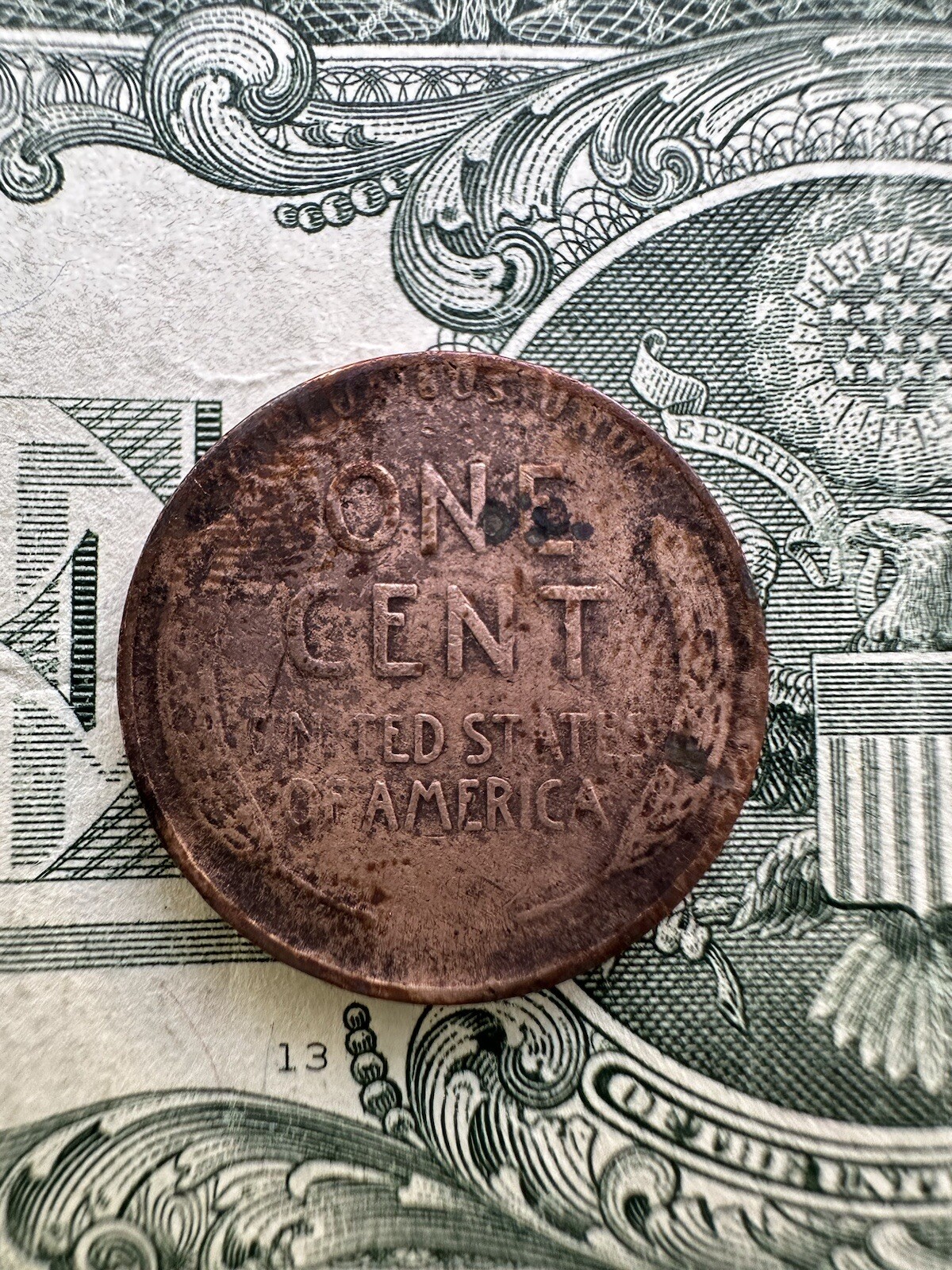 1944 Wheat Penny - No Mint Mark - nice condition