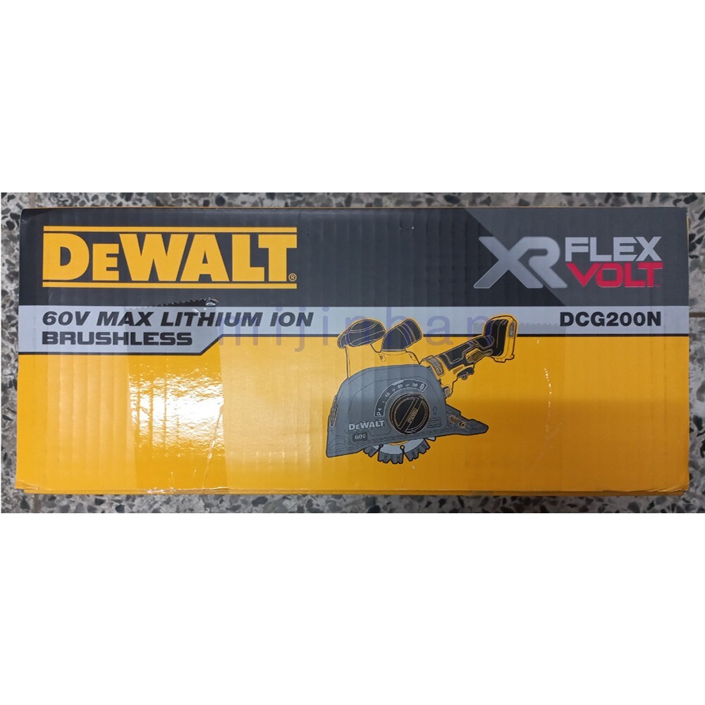 Dewalt DCG200N 60V MAX FLEXVOLT XR Cordless BL Charging Grooving Tool"Body Only"