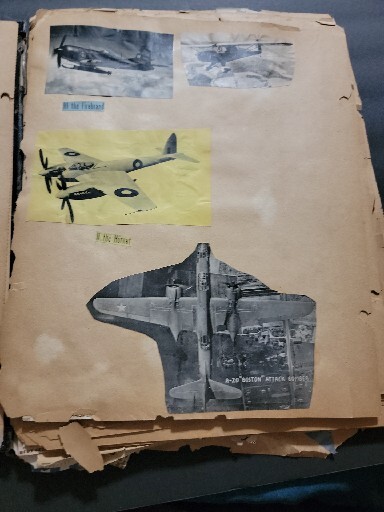SCRAP BOOK AVIATION VINTAGE