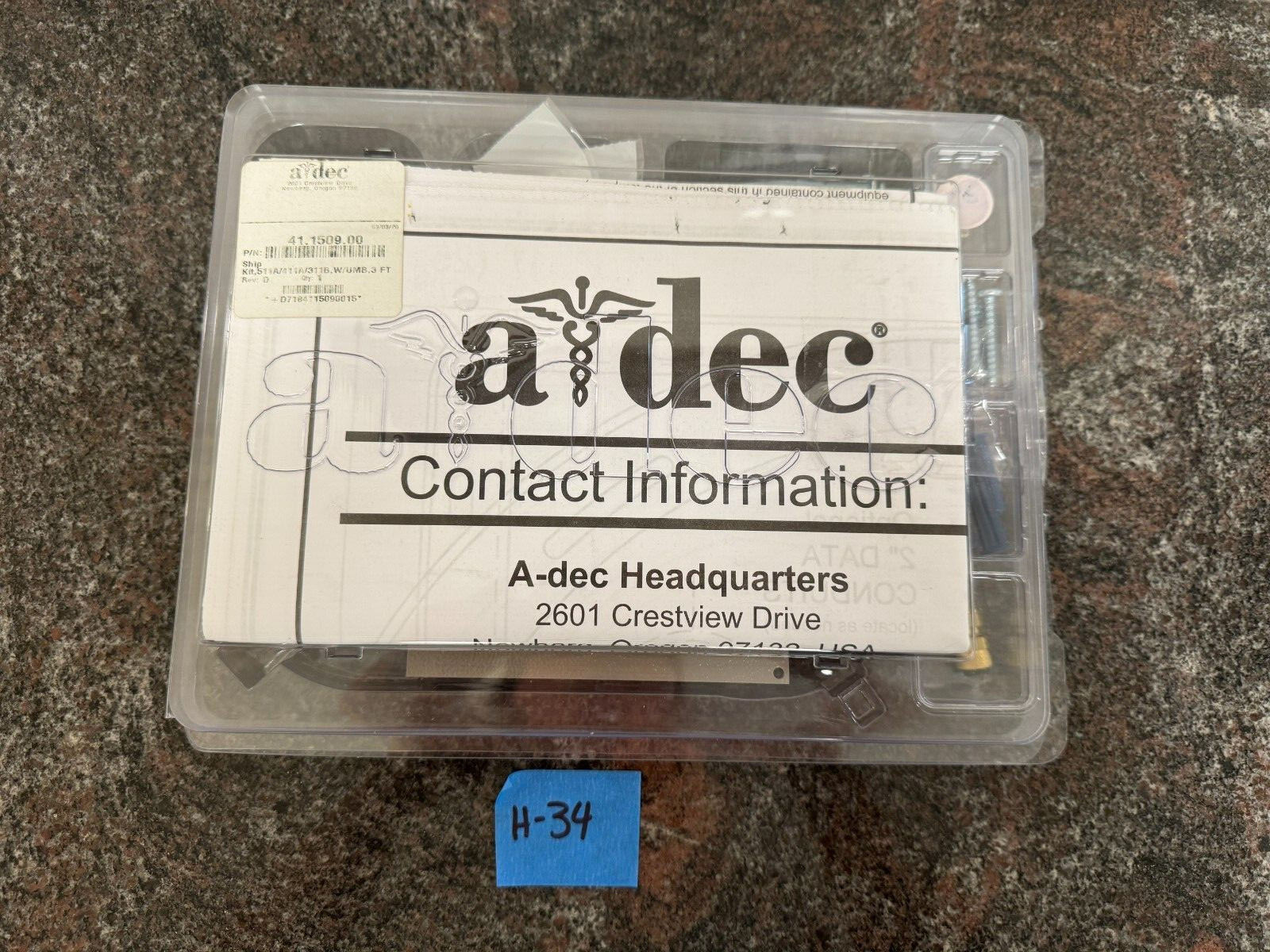 ADEC 411 Assorted Parts - Part Kit 41.1509.00 (Lot Shown Photo) - Item #H-34