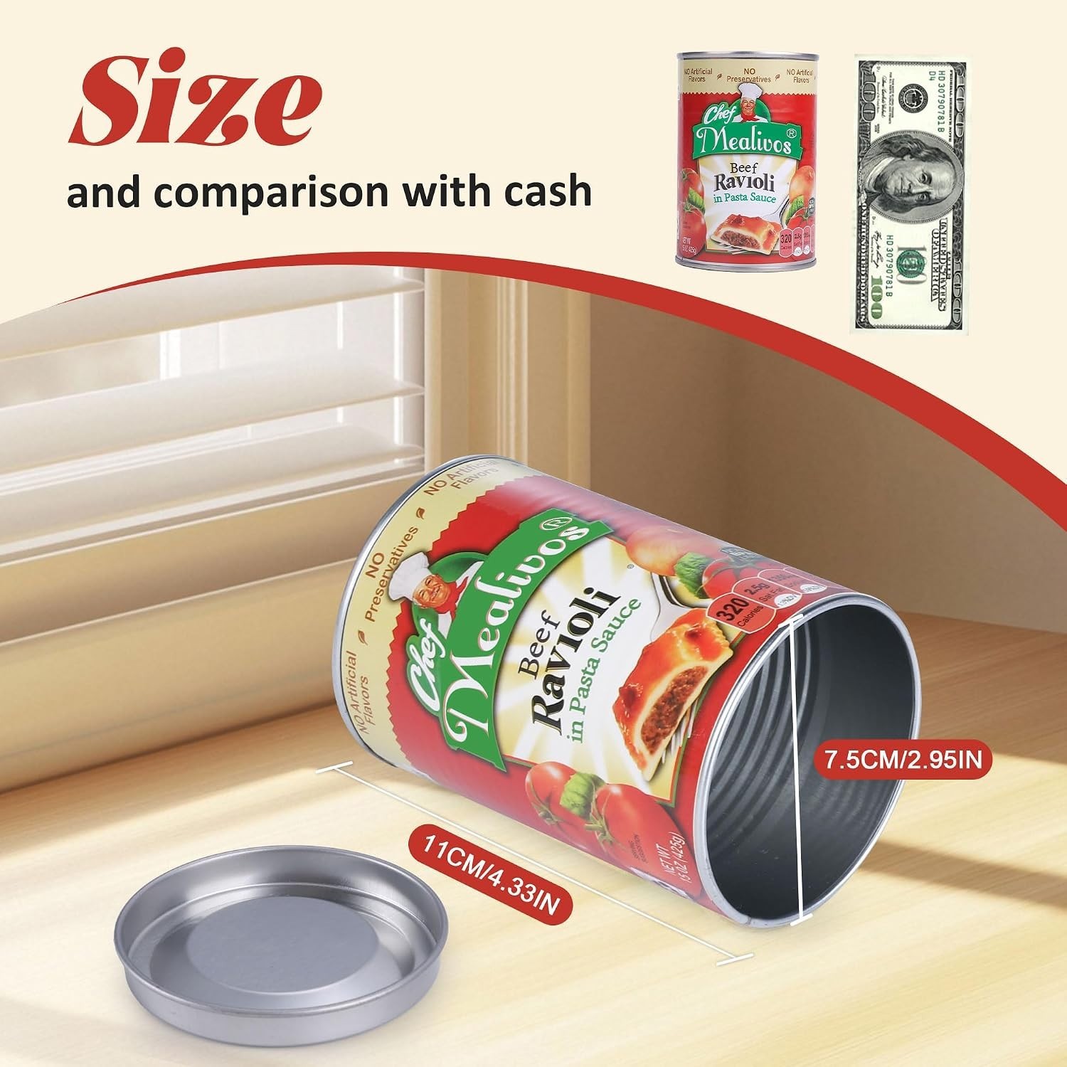 Realistic Fake Can Diversion Safe for Hidden Storage
