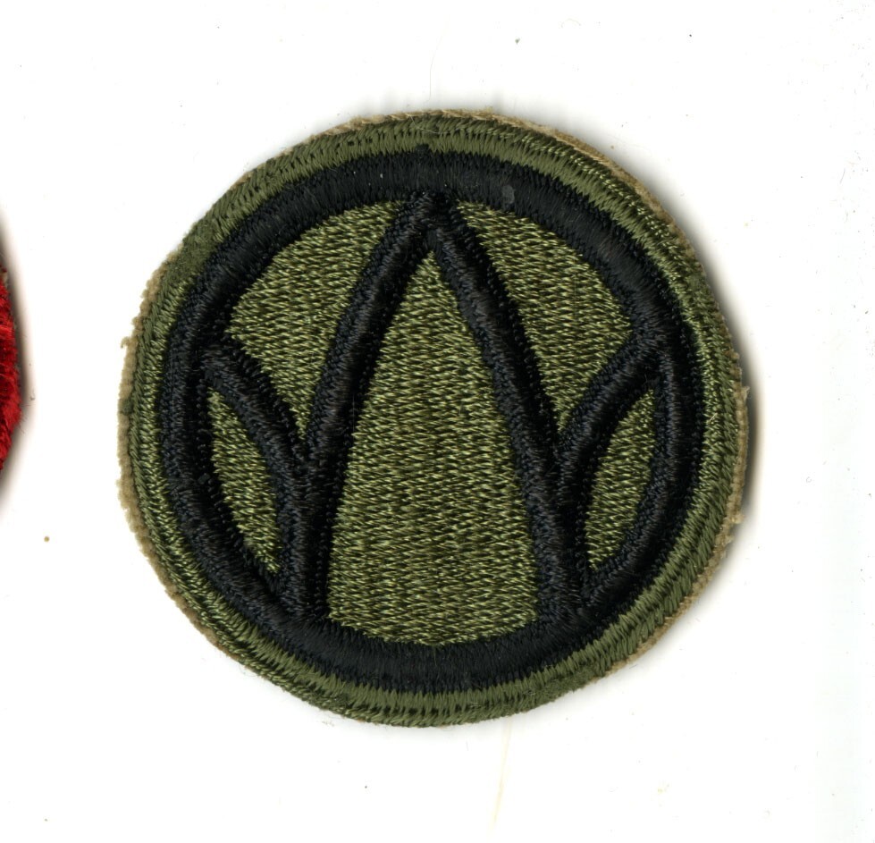 89th Infantry Division White Back Patch WWII Vintage France Europe