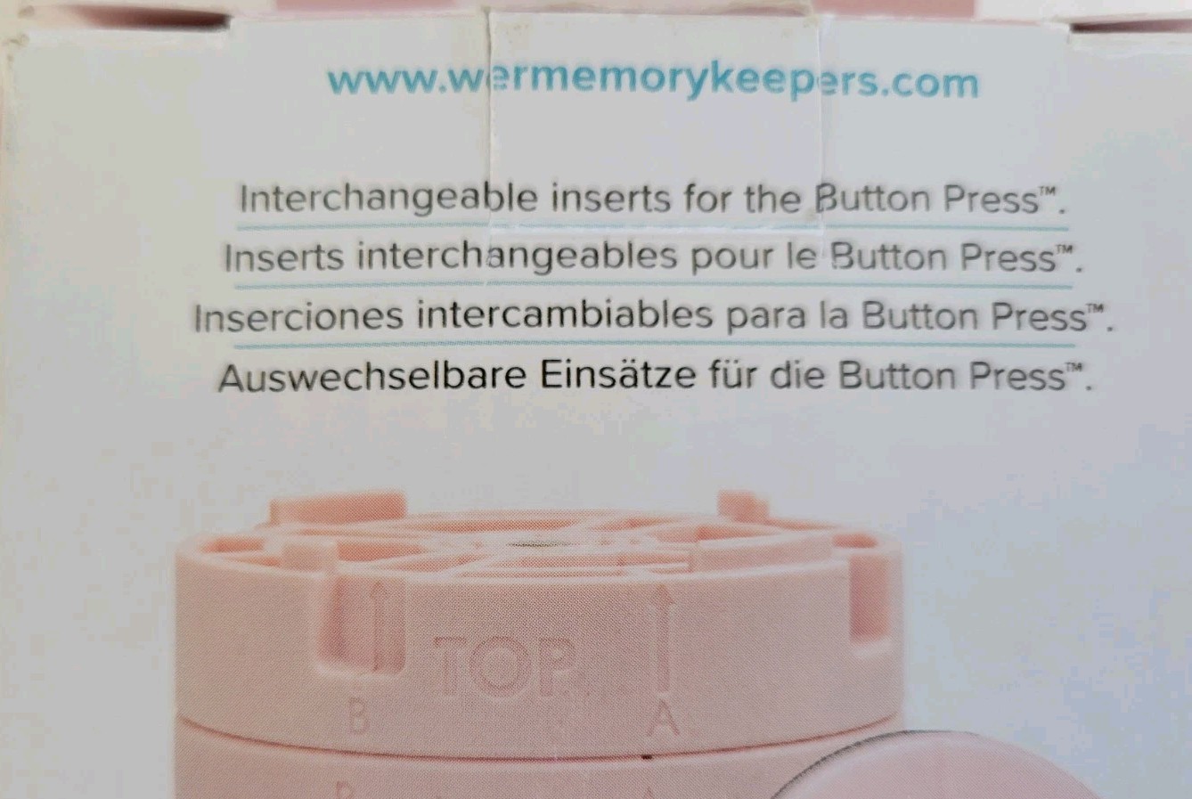 We R Memory Keepers Button Press Inserts-Small (25mm)