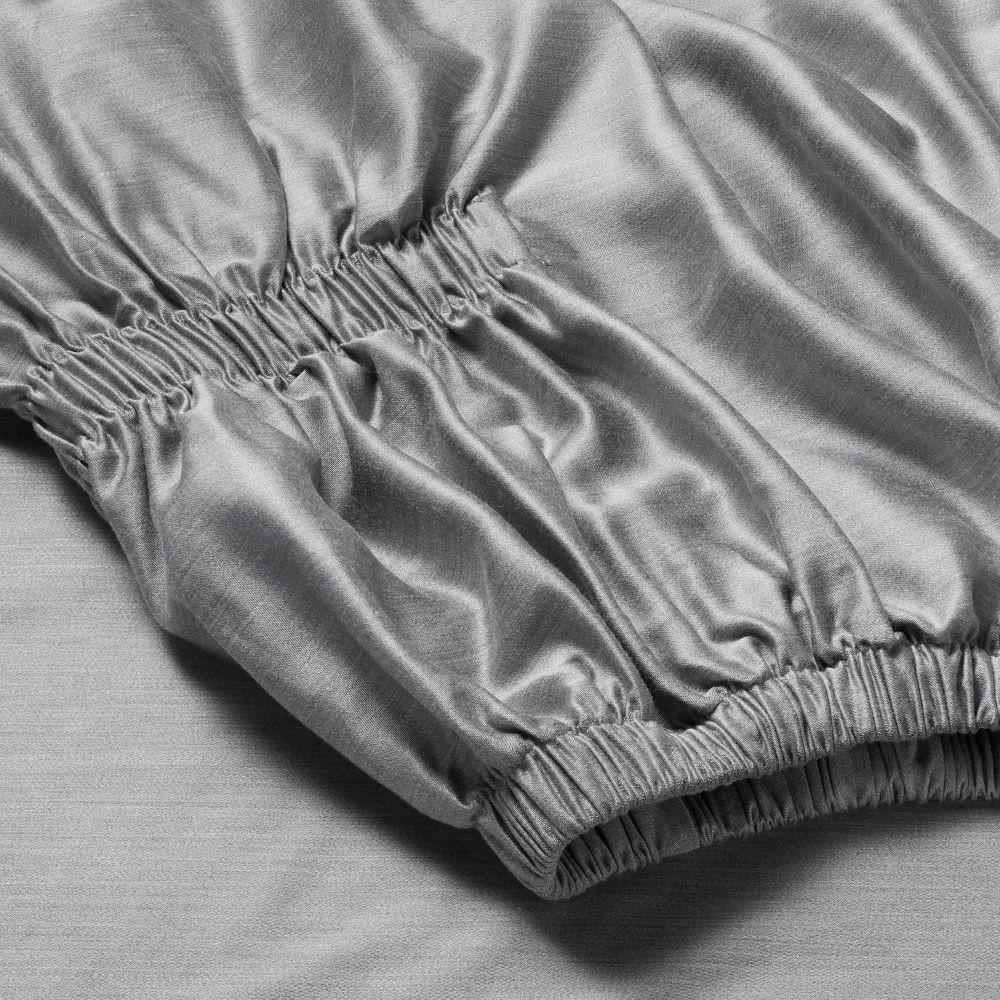 Queen 400 Thread Count Rayon from Bamboo Sheet Set Dark Gray -