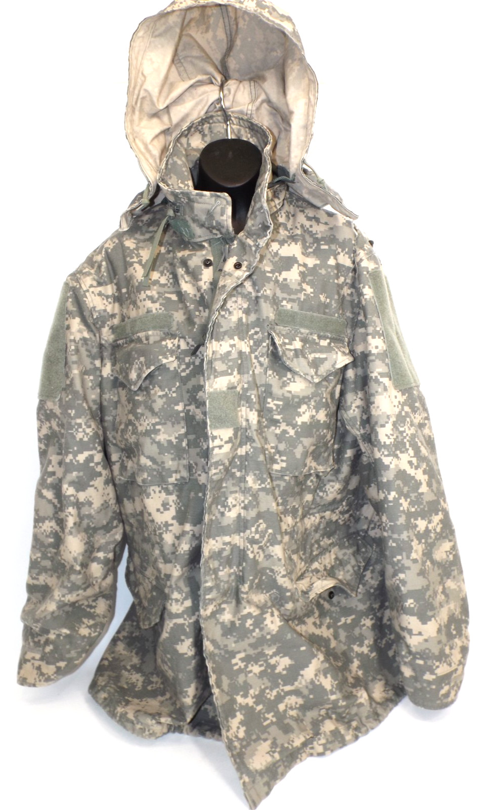 US Military Universal Pattern Camo Cold Weather Field Jacket Coat - MEDIUM-Long