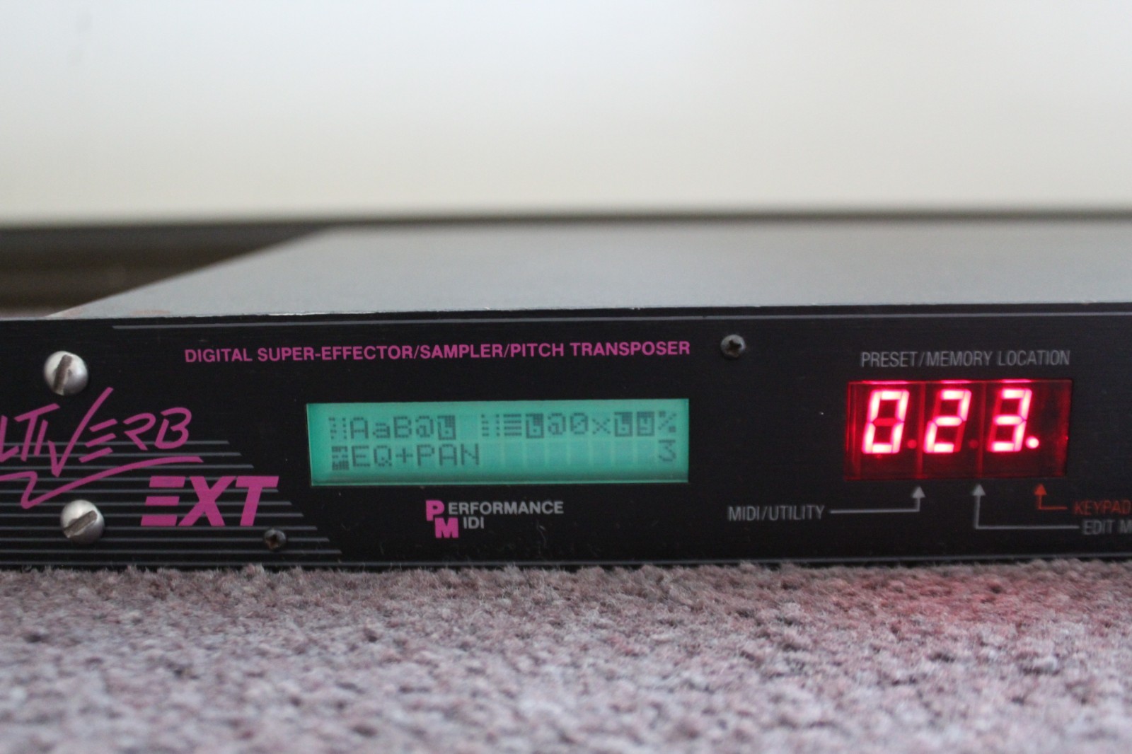 ART MultiVerb EXT Multi-Effects Processor Delay Distortion Rack Mount 1990s