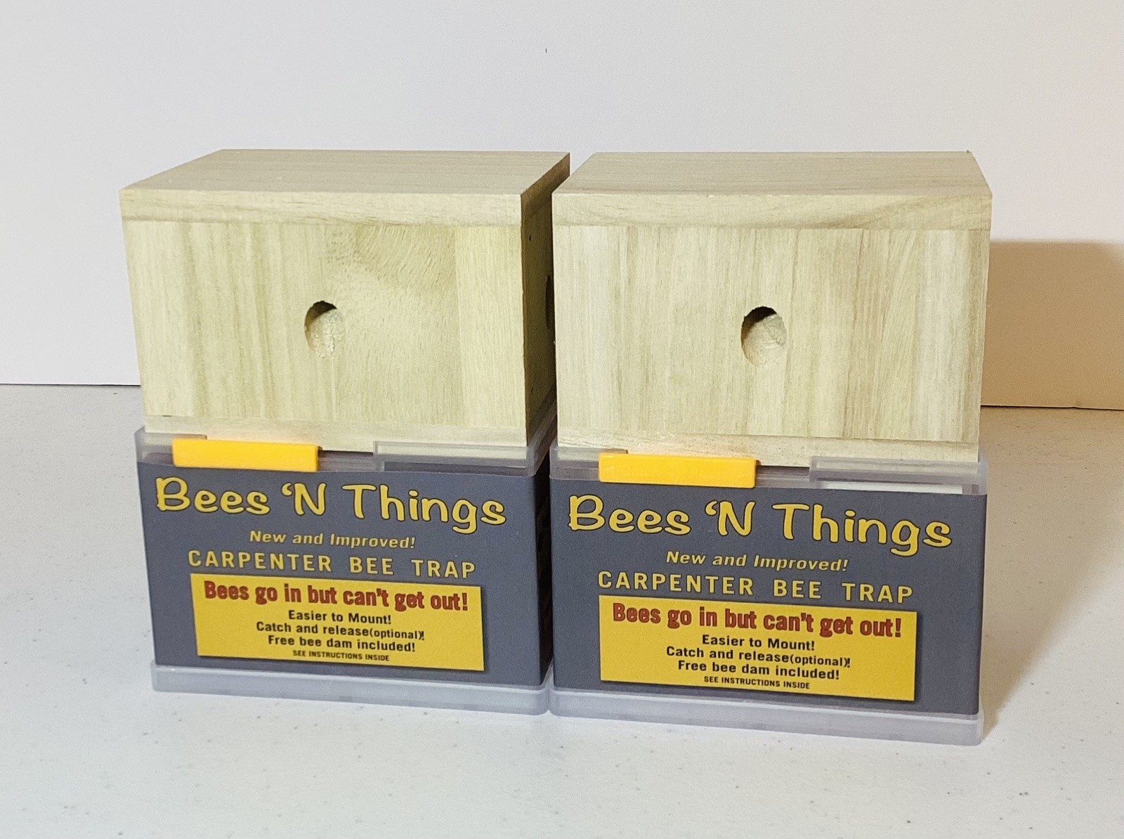 New Bees 'N Things Outdoor Carpenter Bee Traps - Lot of 2
