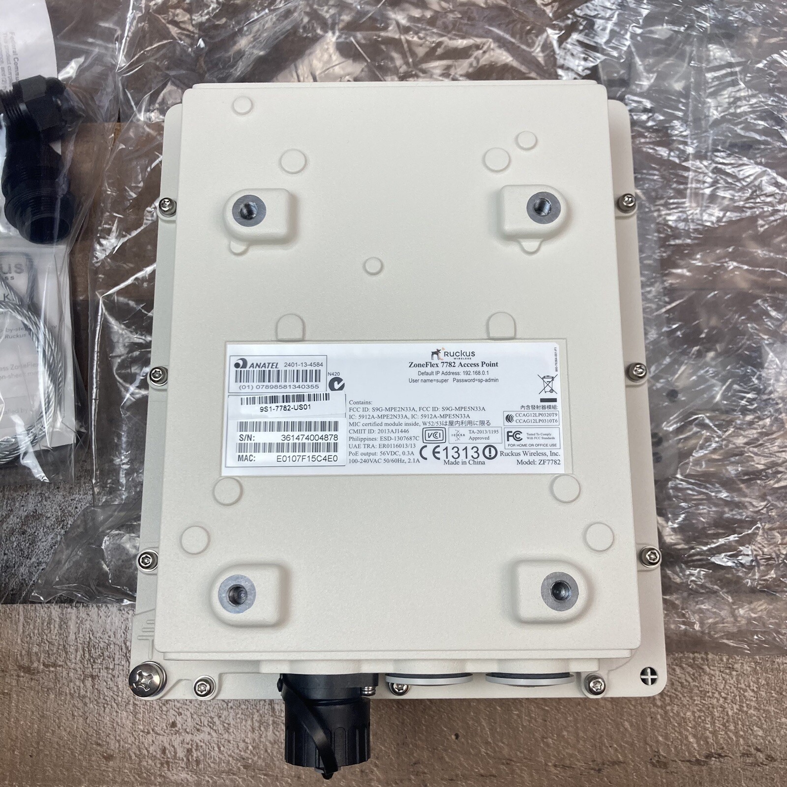 Ruckus ZoneFlex 7782 Access Point 901-7782-US01 Wireless -Open Box