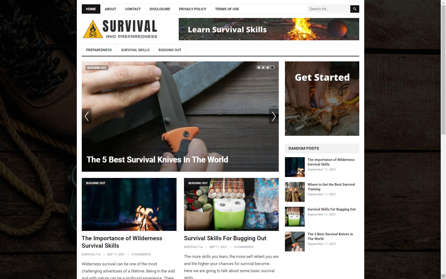 DFY SURVIVAL NICHE BLOG WORDPRESS WEBSITE+FREE INSTALLATION CUSTOM LOGO AND ADS