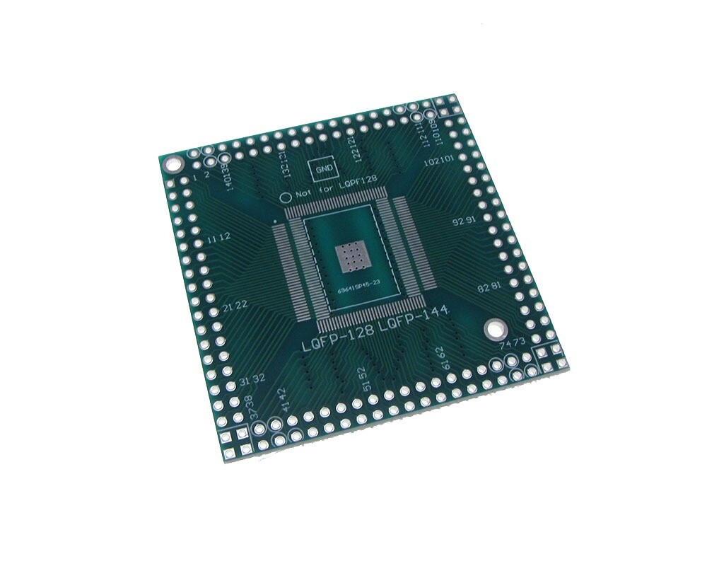 QFP EQFP TQFP LQFP144 128 0.5mm Pitch SMD to DIP Breakout Board
