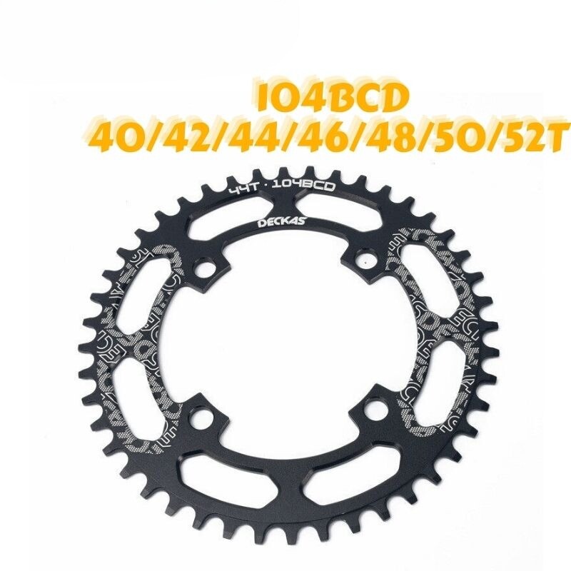 40/42/44/46/48/50/52T Chainwheel MTB Crankset 104BCD Round Narrow Wide Chainring