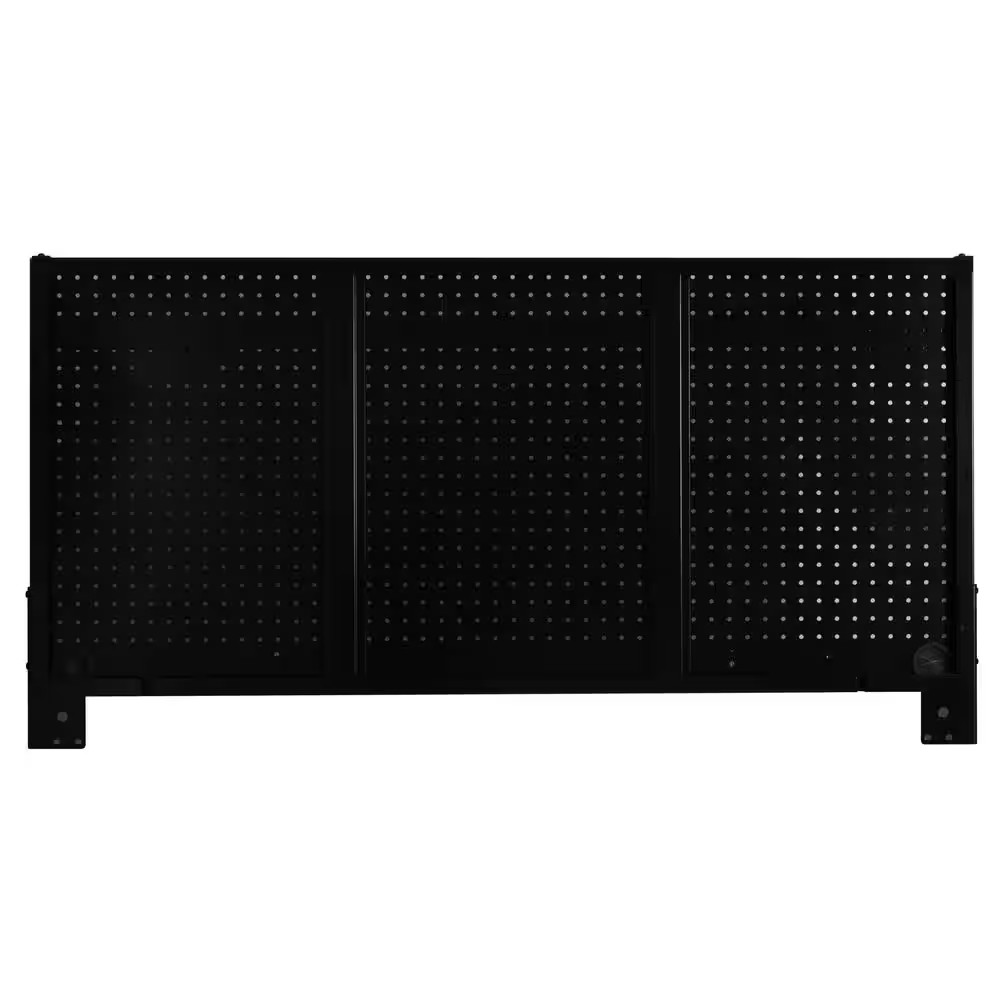 Modular 52 In. W Standard Duty Black Pegboard Attachment
