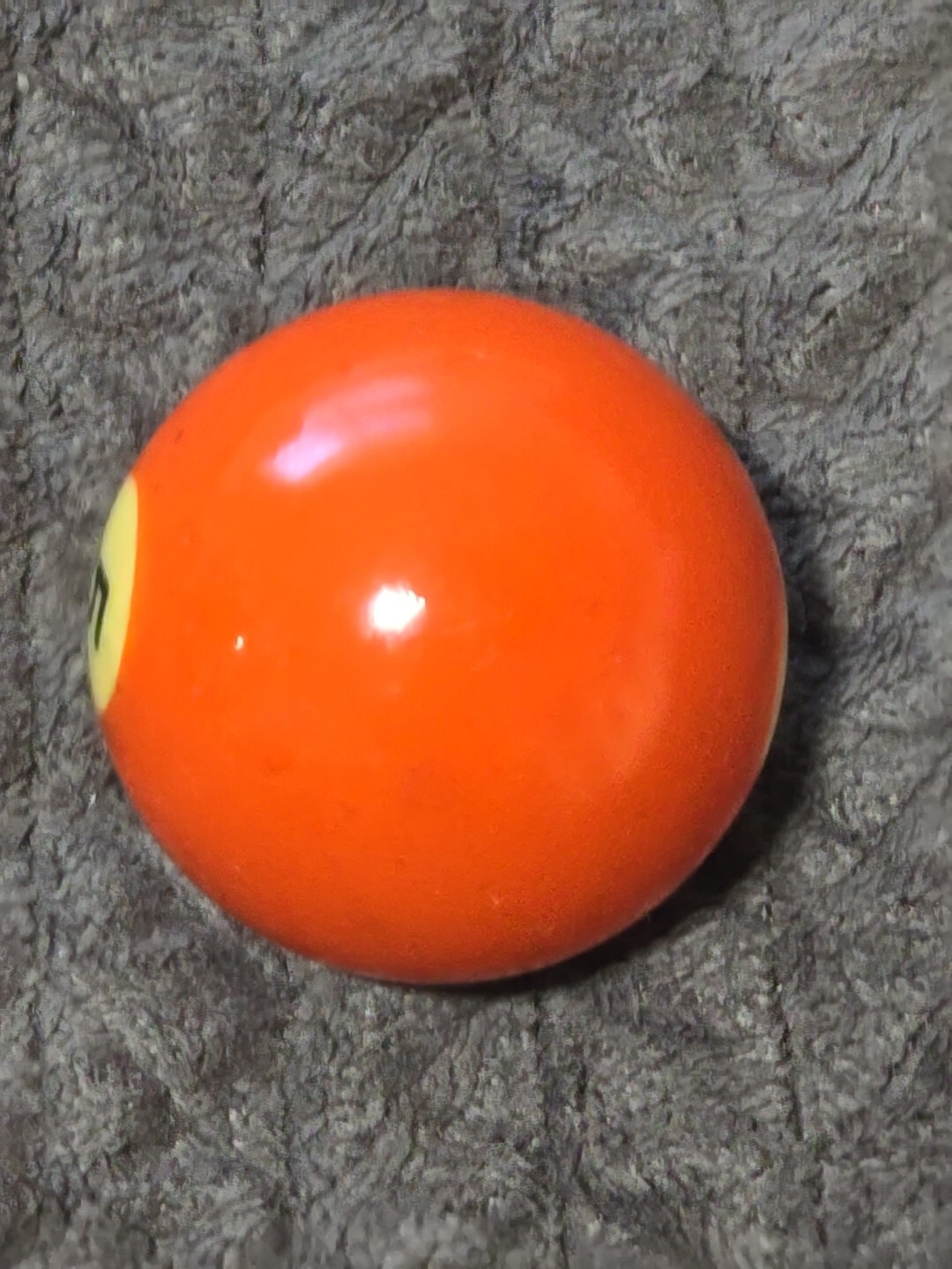 🎱Vintage Replacement Belgian (#5) Pool Ball~Billiards Solid Orange Ball 2"