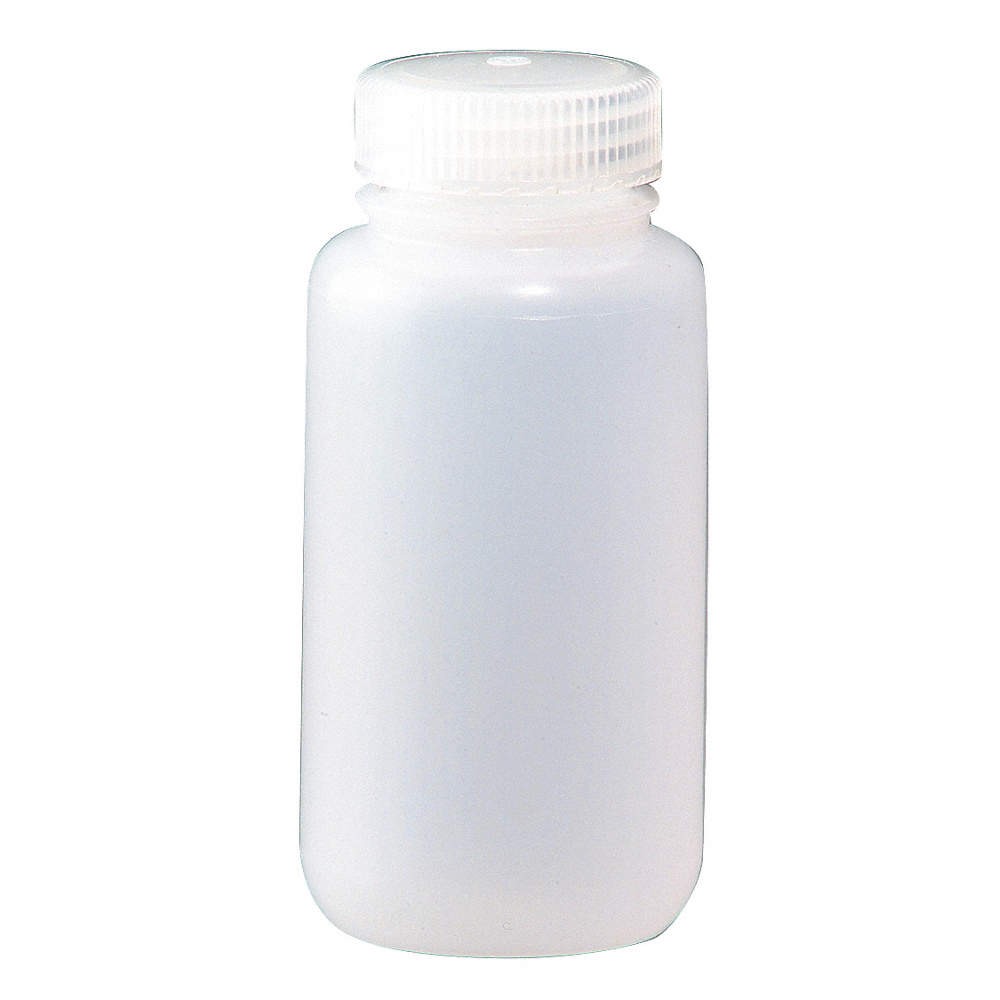 NALGENE PLA-03172 Bottle,96 mm H,Natural,51 mm Dia,PK72 56GW54