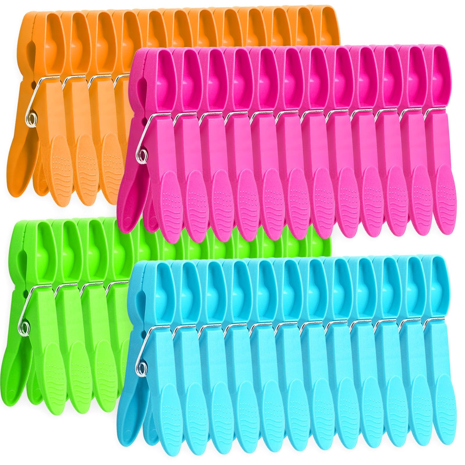 Pinzas para ropa, pinzas de plástico de colores, resistentes ropa de exterior