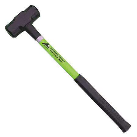 Leatherhead Tools Sll-8-24 Sledge Hammer, 24" Lime Fiberglass Handle, 8 Lb. Head